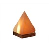 HIMALAYA SALT DREAMS Illuminated Salt Crystal USB Pyramid with Wooden