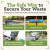 SafeWaste Push Clip Trash Can Locks, Easy to Install, Durable