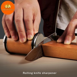 Diamond Rolling Knife Sharpener Kitcolor: Black, size: M