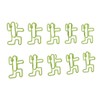 100PCS Cute Paper Clip Figure Shaped Electroplating Process Prevent Slip