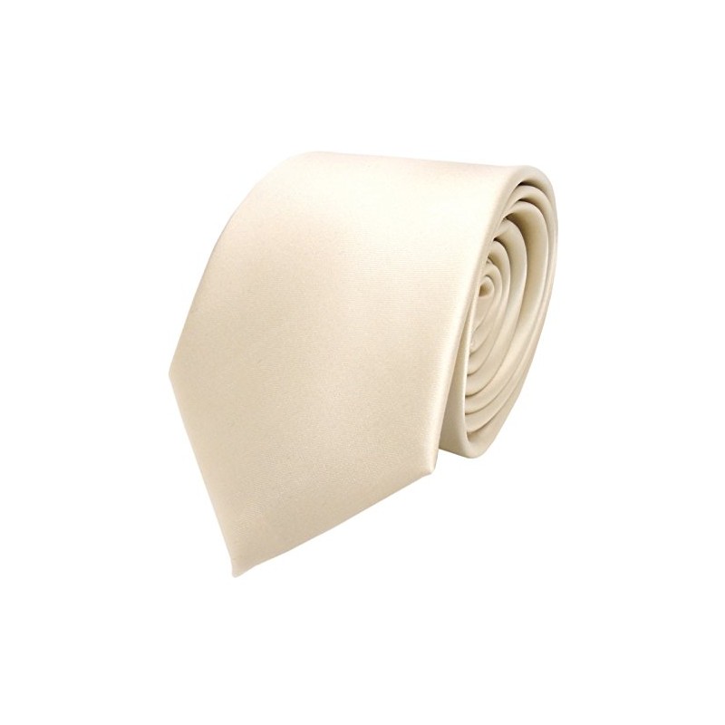 Slim TigerTie, Designer Satin Tie, Plain, in Various Colours. -