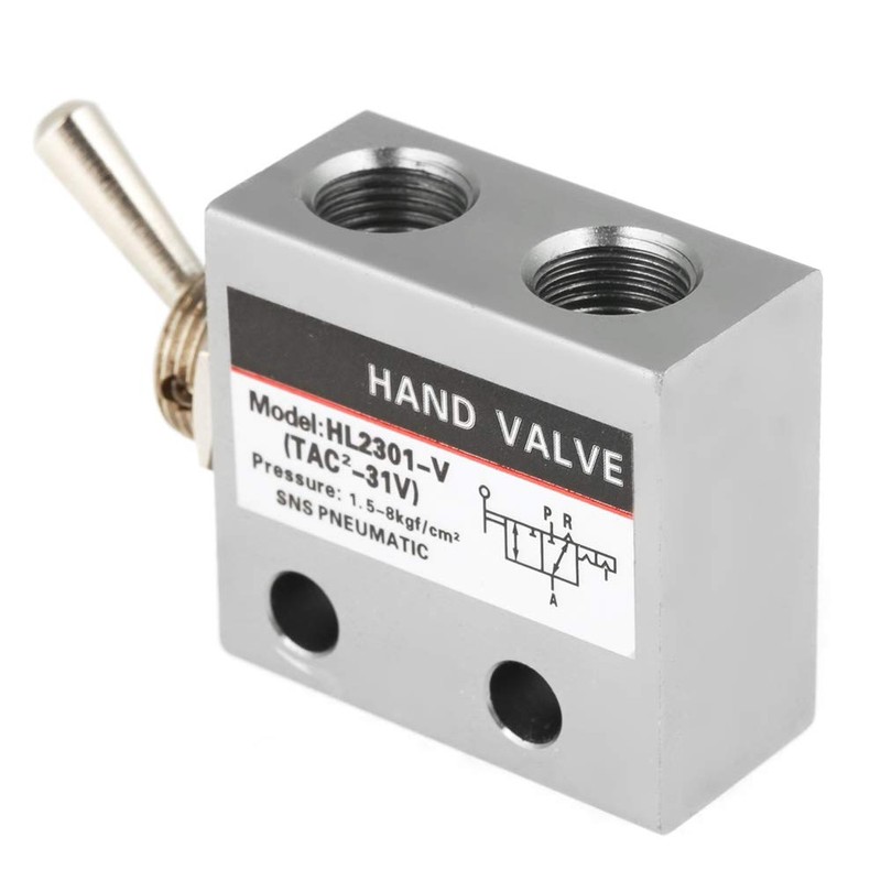 Mechanical Valve HL2301 3 Position 2-Port Toggle Switch Pneumatic Mechanical