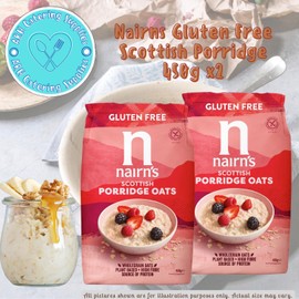 x2 Nairn's Gluten Free Real Porridge Oats 450g - The Ultimate Organic Gluten-Free Breakfast Experience