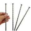 50 Pack - 8" Solid Galvanized Non-Rust Metal Garden Stakes,