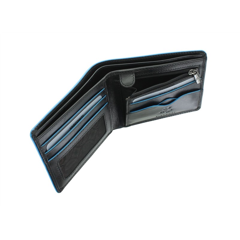 VISCONTI Alps Collection OZWALD Bi-Fold Leather Wallet - RFID Protected