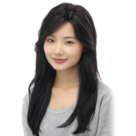 HIYE Partial Wig, Fully Hand Planted, Human Hair 100% Remy Hair, Realistic, Synthetic Skin, Crown of Head, Medical Use, Women's, Pull, Breathable, Thin Hair, Hidden Gray Hair, For Women, Volume, Free