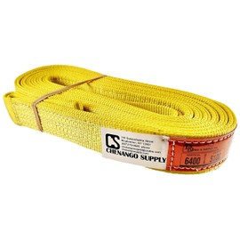 DD Sling. Multiple Sizes in Listing! (Made in USA) 2"x18', 2 Ply, Nylon Lifting Slings, Eye & Eye, 5.100 Choker, 12.800 Basket Load Capacity (USA Made Nylon Webbing) (2"x18')