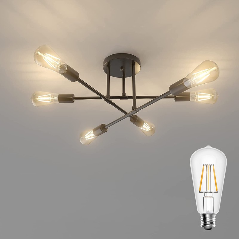 Ralbay Dimmable E26 Vintage LED Edison Bulbs 60 Watt Equivalent
