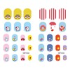 10 Sheets Kids Nail Stickers Full Nail Wraps Self Adhesive