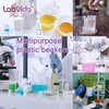 Labvida 4 vasos de plástico apilables, vol.500 ml, material de