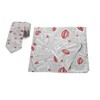 Lunarable Tie and Bandana Set for Men Lips and Lipsticks