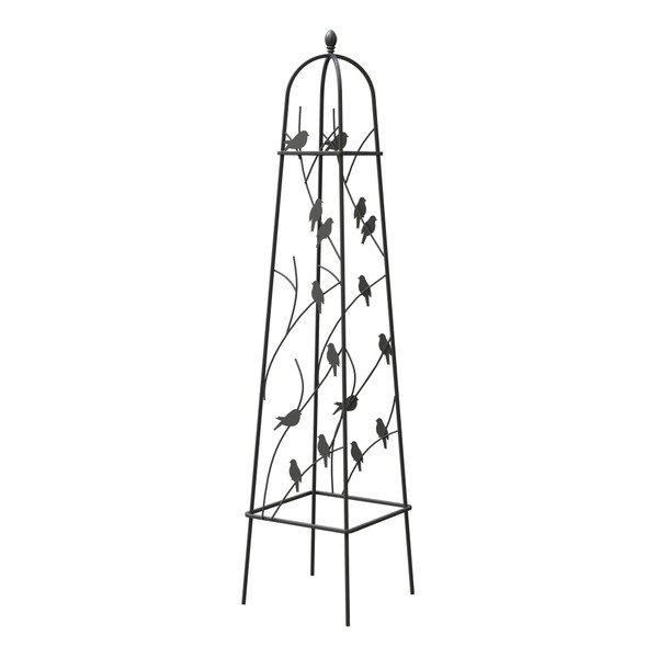 Panacea Products 86803 Bird Perch Obelisk, Black