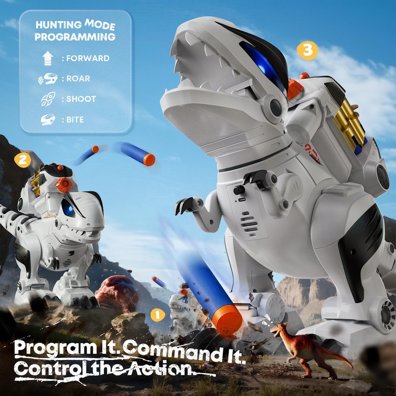 Ruko 8809 Remote Control Robot Dinosaur Toys for Kids, Large