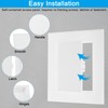 PATIKIL 4x4 inch(95x95mm) Removable Hinged Access Panel, 2 Pcs ABS