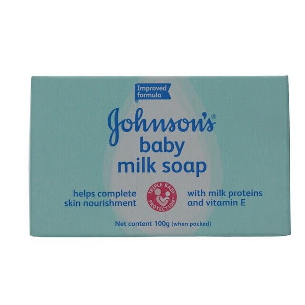 12 Bars Johnson's Baby Soap Milk Proteins with Mild Moisturizer for Baby