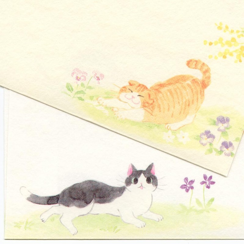 Nubby Envelopes Mimosa Scented | 2 Patterns Assorted, 4 Sheets,