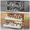 Seinloes 2 Pack Pull Out Cabinet Organizers 21"Deep with Raising