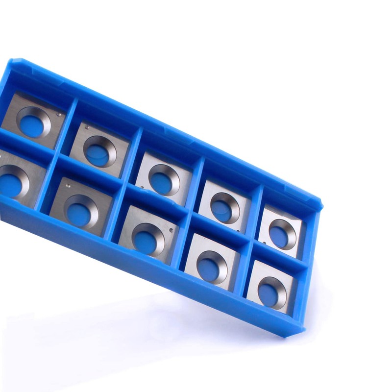 TJATSE 15 x15 x2.5mm-R150 Carbide Inserts Cutter Knives for Spiral