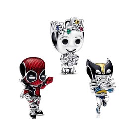 TCZNAF Christmas Charms Bracelets Bead Compatible for Bracelet Jewellery for Women, Sterling Silver Cubic Zirconia