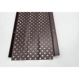 LEAF4GO 6" Gutter Guards Leaf Filter - Domestic Aluminum Gutter Guard - Contractor Grade Rain Gutter Cover - Made in The USA (28 Feet, Royal Brown)