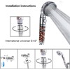 Filtered Shower Head with Handheld, High Pressure Water Flow and