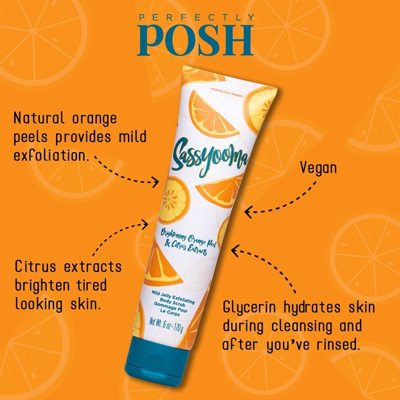 Sassyooma exfoliating body wash Perfectly Posh