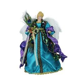 Windy Hill Collection 14" Inch Standing Stunning Sequin Angel Christmas Tree Topper or Table Top 148550