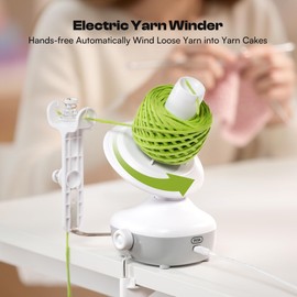 Caydo Yarn Winder, Electric Wool Winder for Crocheting Compact Portable 7oz