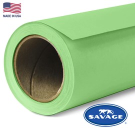 Savage Seamless Paper Photography Backdrop - Color #40 Mint Green, Size 86 Inches Wide x 36 Feet Long, Backdrop for YouTube Videos, Streaming, Interviews and Portraits - Made in USA