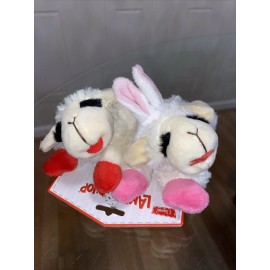 Lambchop Set Of 2 6" Dog Toy - Squeaks,