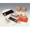 Sakai Sangyo Kimekomi Doll/Takasago with Base, Handicrafts Kit, Instruction Manual