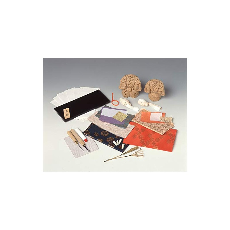Sakai Sangyo Kimekomi Doll/Takasago with Base, Handicrafts Kit, Instruction Manual