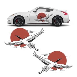 Cool Car Decals Custom Samurai Livery Racing Side Wrap; JDM Inspired Samurai Custom Decal Side