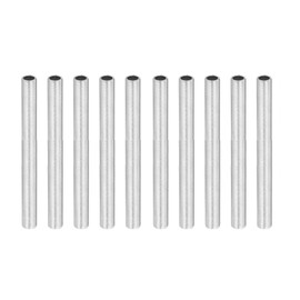 Kit of 10 M10 Galvanised Steel Threaded Rods - Accessories for Lamp Holders, Lights and Chandeliers (Perforated Threaded Rods, Length 100 mm)