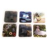 Cartexpo 6 Monet Coasters - Wood/Cork - Dimensions of a