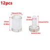 Antrader Clear Standoffs,3/4" x 1" Acrylic Standoff Screws Wall Mount