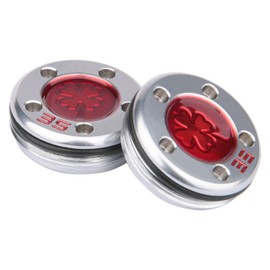 OGECLF 2pcs Red Lucky Clover Golf Weights for Titleist Scotty Cameron Newport, Phantom, Futura, GoLo, California Putters (2x35g)