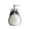 CHOOLD Ceramic Black Cat Soap Dispenser with Plastic Pump, Refillable