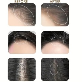 Double Ended Hair Color Stick,Root Cover Up Stick,Hairline Powder Sti/ck,Hair Shadow Powder for Adult,Instant Hair Loss Concealer for Thinning Ha/ir,Portable Design for Hairline & Beard(Dark Brown)