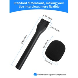 Interview Go Handheld Mic Adapter Compatible with Wireless Microphone System, Interview Microphone Handheld Adaptor for Rode Wireless Go II/Wireless Pro/Wireless Me/DJI Mic/DJI Mic 2