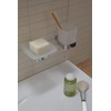Emco Loft 053000100 Wall-Mounted Soap Dish Satinated Crystal Glass Chrome