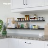 RICHER HOUSE 5 Set Floating Wall Mounted Shelves, Black Shelves