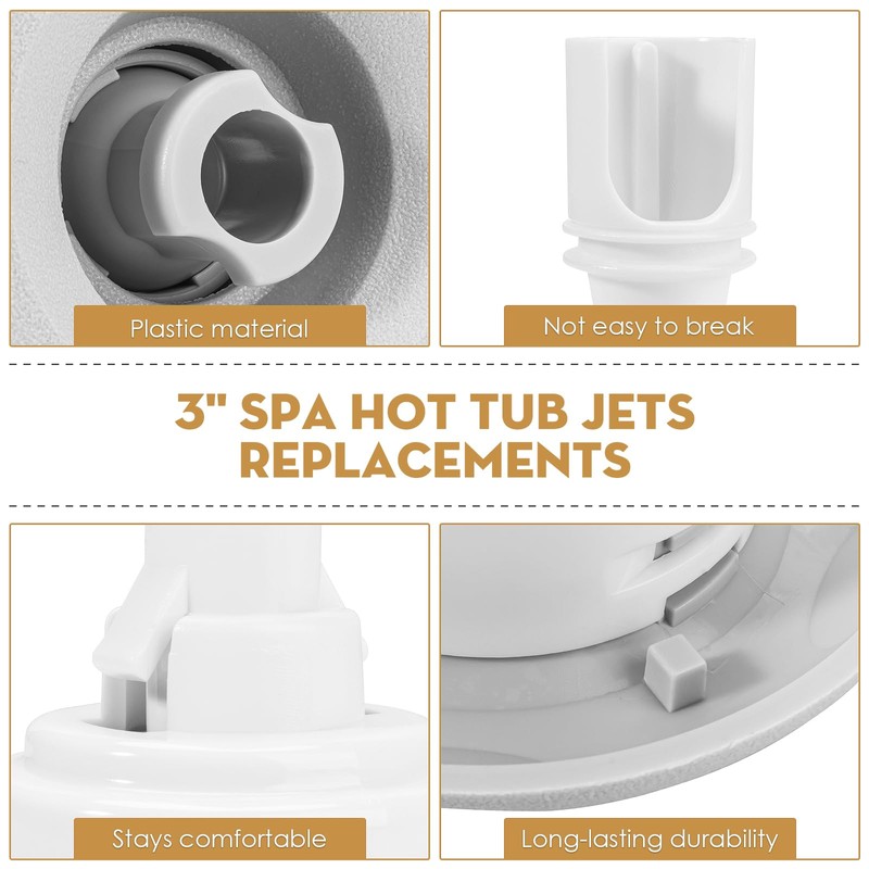 SuperDi Spa Hot Tub Jets Replacements 3" Cluster Storm Jet