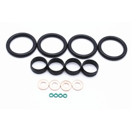 TAKPART Set of 4 Fuel Injector Seal Washer O-ring Kit 1204698 Compatible for Fiesta Fusion 1.4 TDCI
