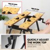 Auto Dynasty Adjustable Folding Workbench with Built-in Ruler & Protractor,