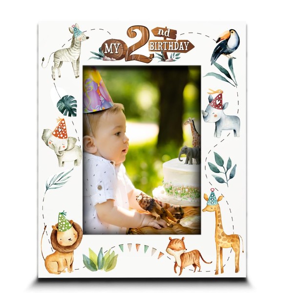 BELLA BUSTA--My 2nd Birthday Picture Frame -Second Birthday Baby Boy