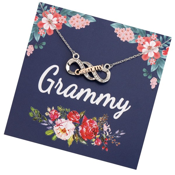 LQRI Grandmother Gift Grandma Birthday Jewelry Necklace Best Grammy Ever