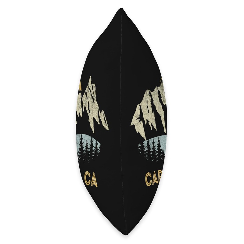 Capitola California Mountain Sunset Sunrise CA Throw Pillow