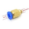 Pxyelec 4 mm to M5 Pneumatic Connectors Male Straight Quick