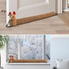 JNUYISW Draught Excluder, 91cm Elk Weighted Draft Excluder for Doors